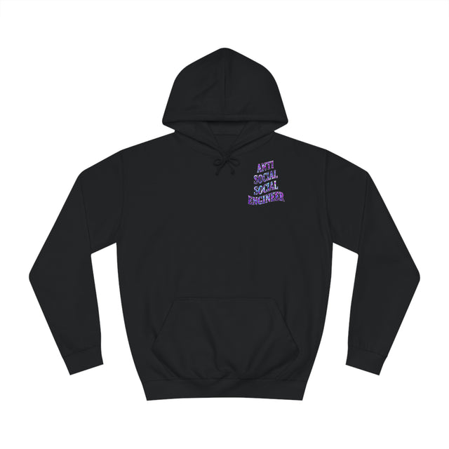Antisocial Social Engineer Unisex College Hoodie