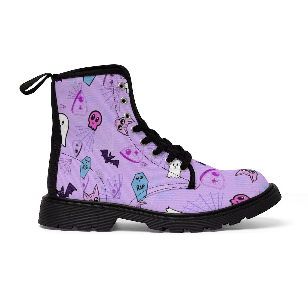 Spooky cute Women's Canvas Boots
