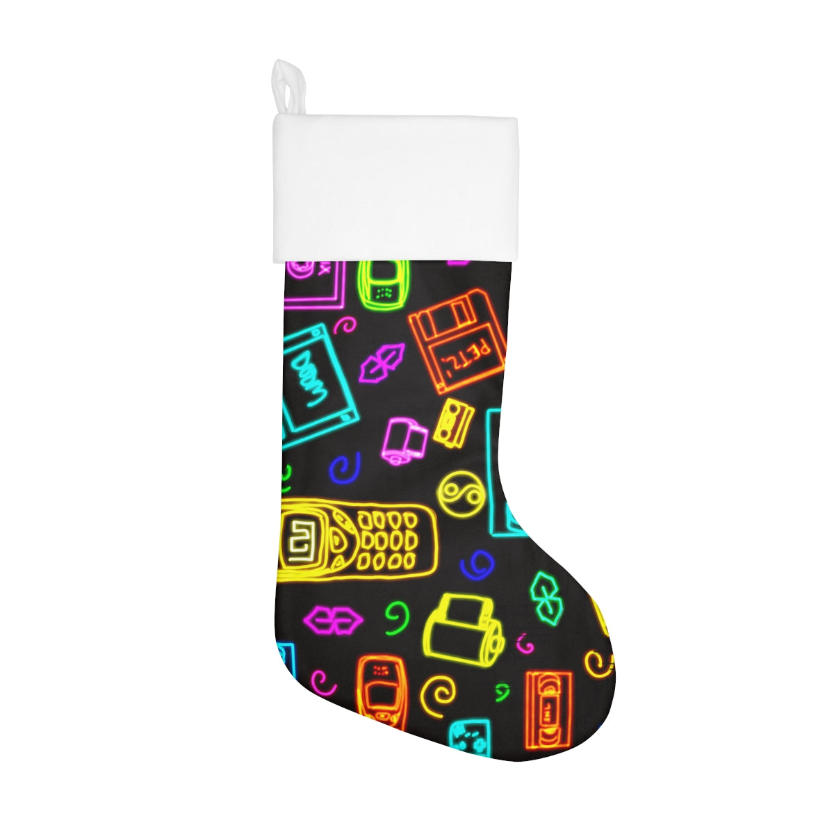 Retro devices Holiday Stocking