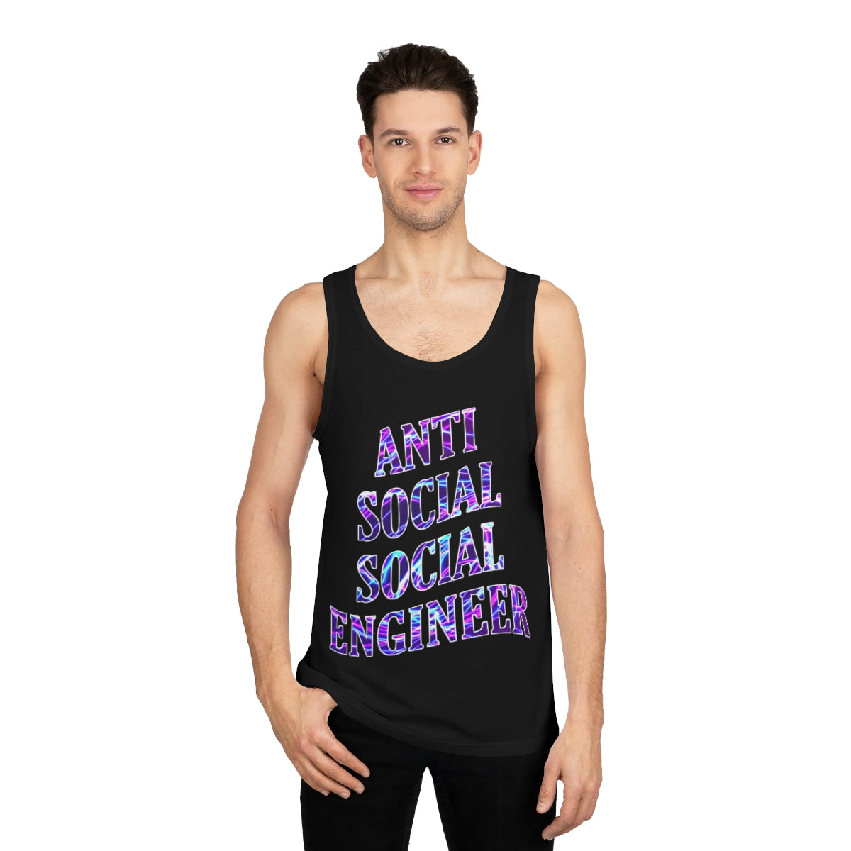 Antisocial Social Engineer Unisex Softstyle™ Tank Top