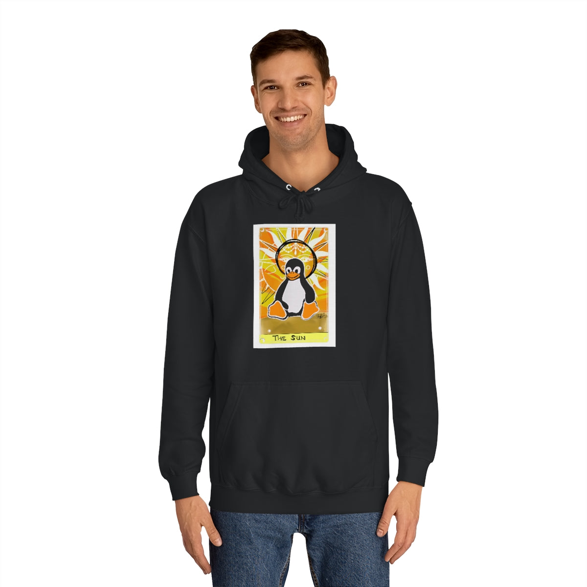 The Sun Unisex College Hoodie tech tarot