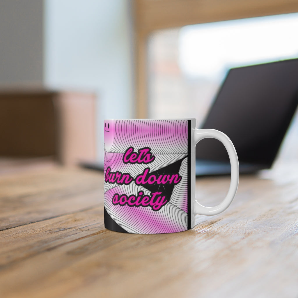 Burn down society Mug 11oz