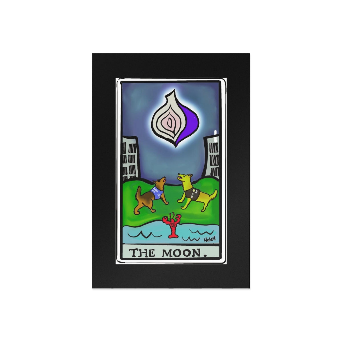 THE MOON Fine Art Postcard