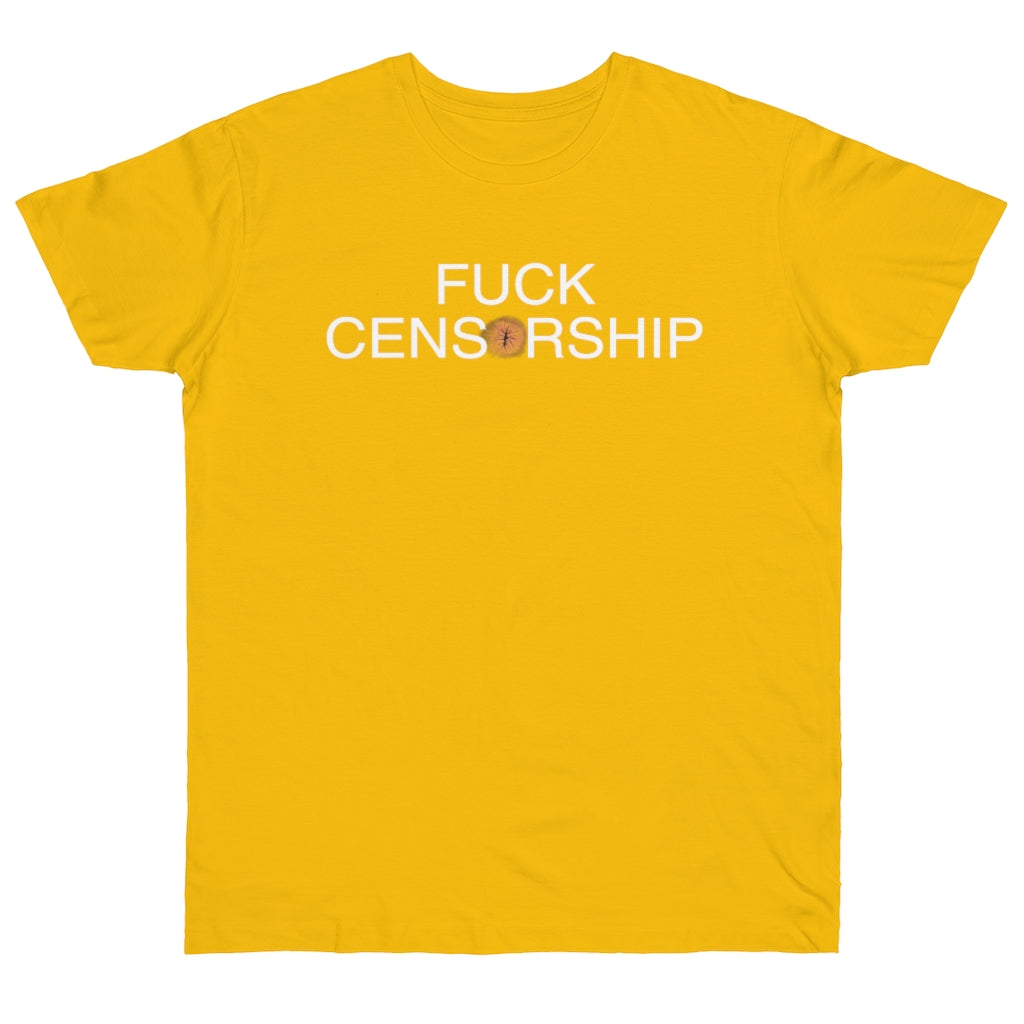 Stop Censoring Buttholes Single Jersey T-shirt