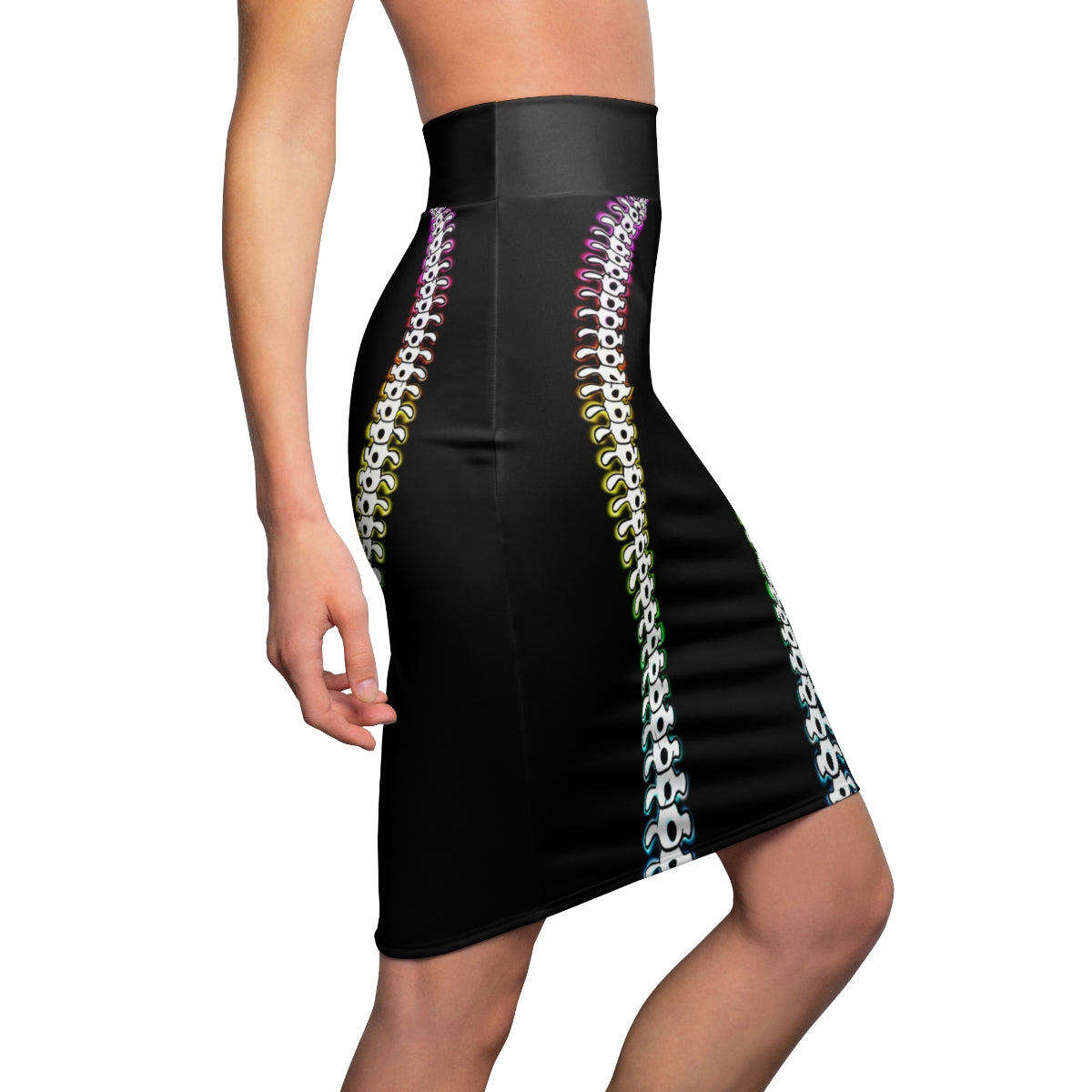 Cartoon spine Women's Pencil Skirt