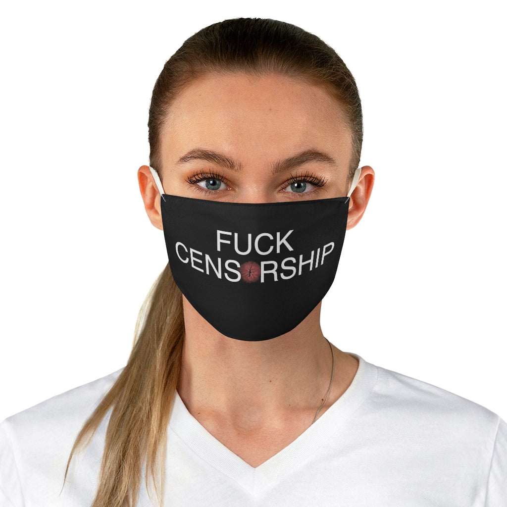 Fuck censorship Fabric Face Mask