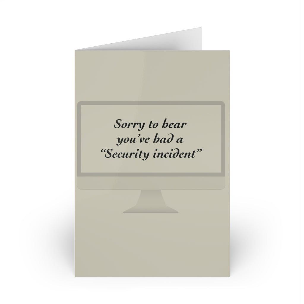 Sorry about the breach Greeting Cards (1 or 10-pcs)