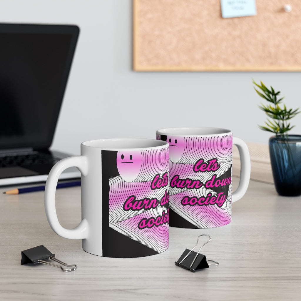 Burn down society Mug 11oz