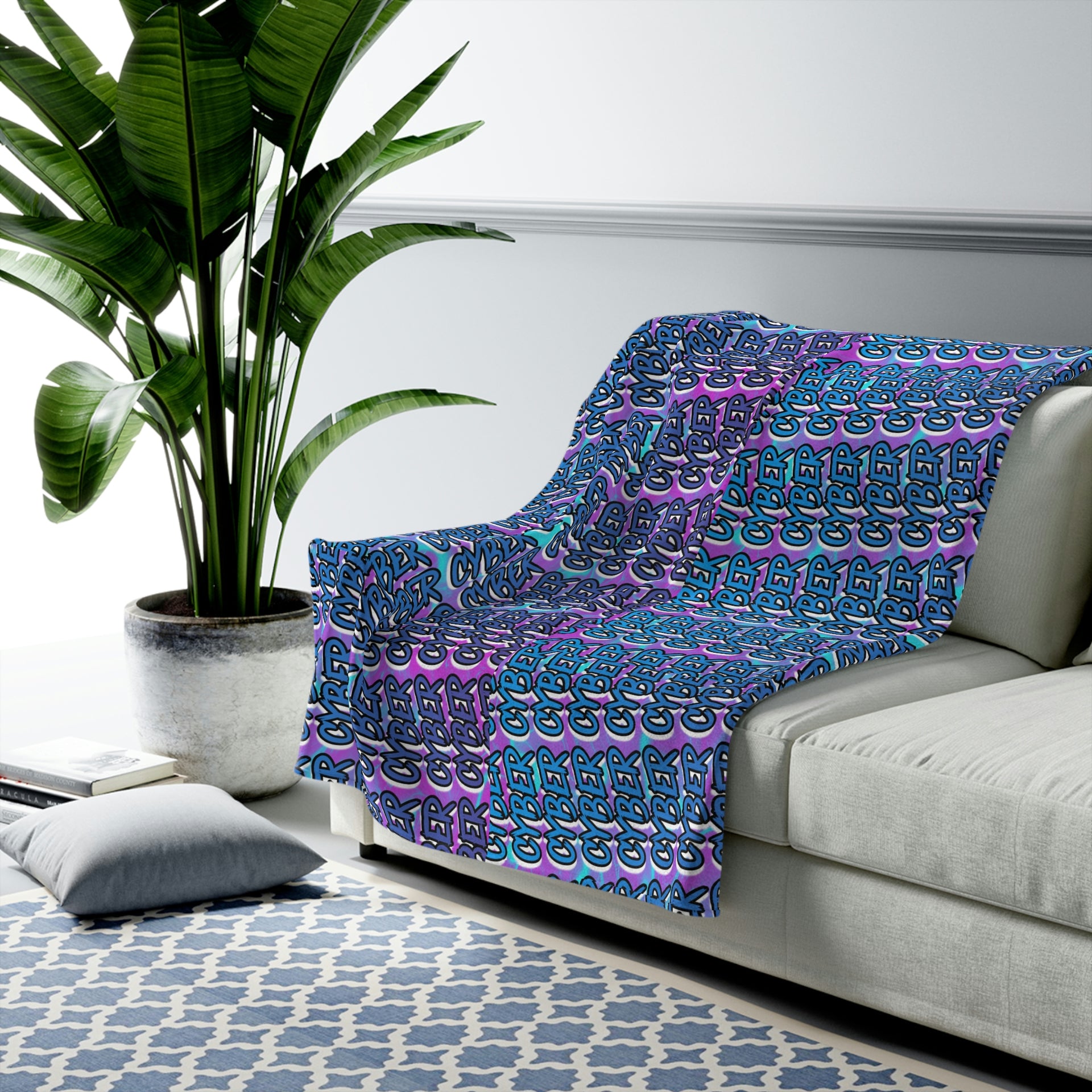 Cyber Velveteen Plush Blanket