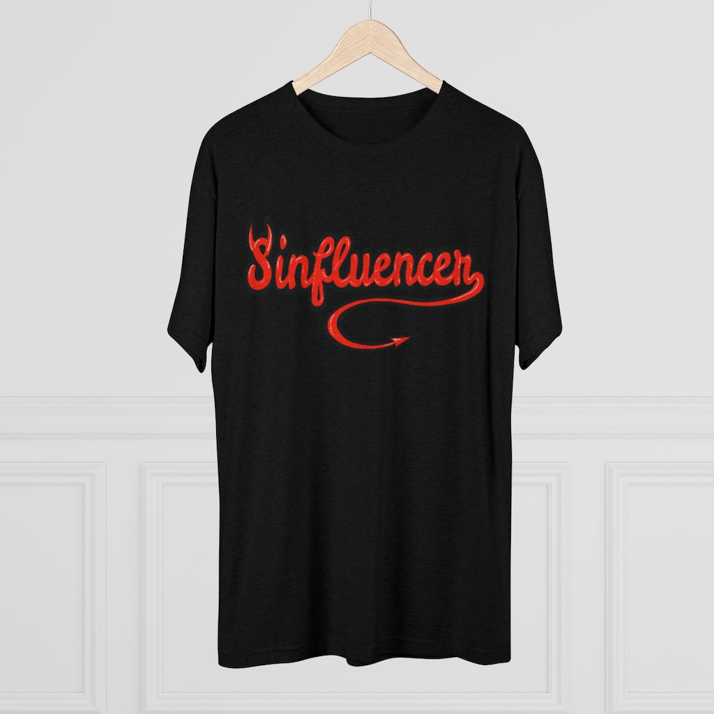 Sinfluencer (Men's Tri-Blend Crew Tee)