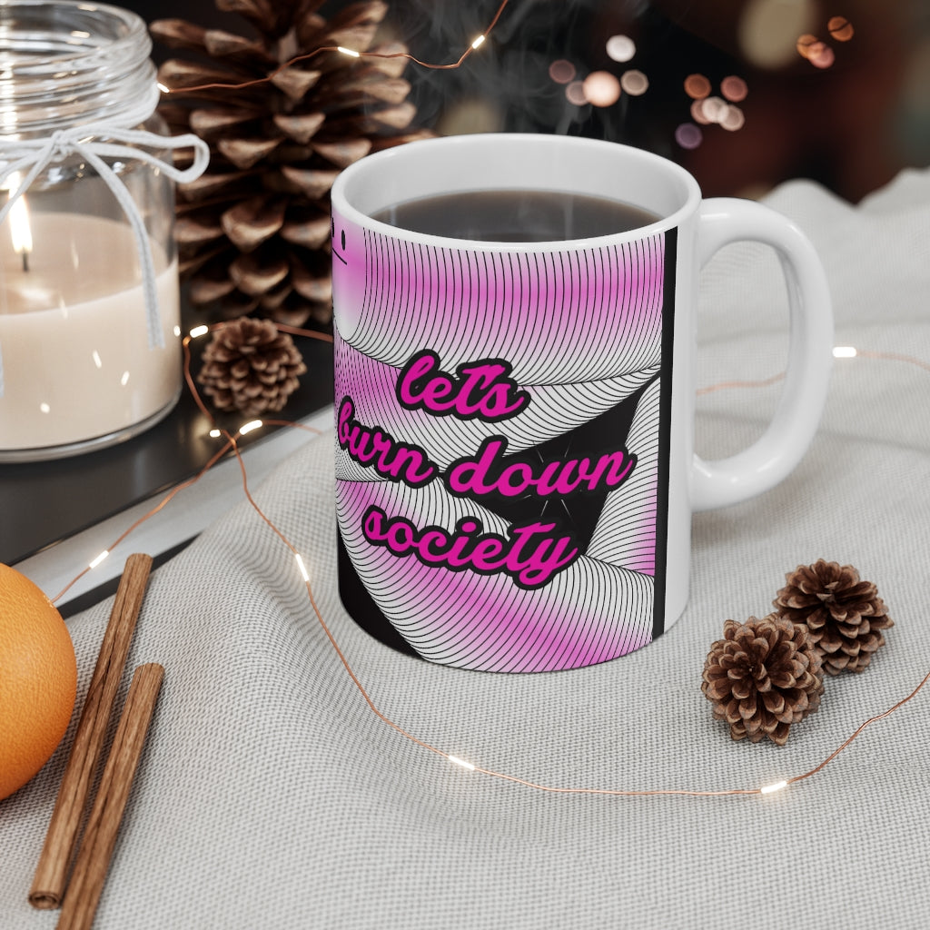 Burn down society Mug 11oz