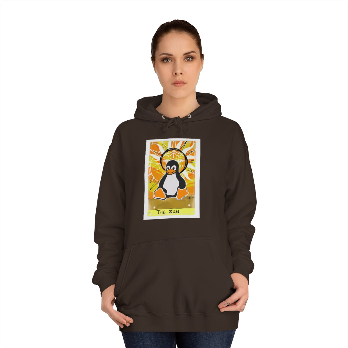 The Sun Unisex College Hoodie tech tarot